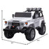Toyota FJ-40 Licensed Kids Electric Ride On Car 2 Seater 80W Bluetooth, White
