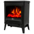 Casper Optiflame 2kW Portable Electric Stove, Black Cast Iron Look Set