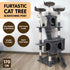 Furtastic 170cm Cat Tree Scratching Post - Dark Grey