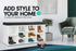Sarantino New 10 Pairs Shoe Cabinet Rack Storage Organiser Shelf Stool Bench Wood - White
