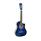 Karrera Childrens 34in Wooden Acoustic Guitar Kids - Blue
