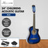 Karrera Childrens 34in Wooden Acoustic Guitar Kids - Blue