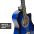 Karrera Childrens 34in Wooden Acoustic Guitar Kids - Blue