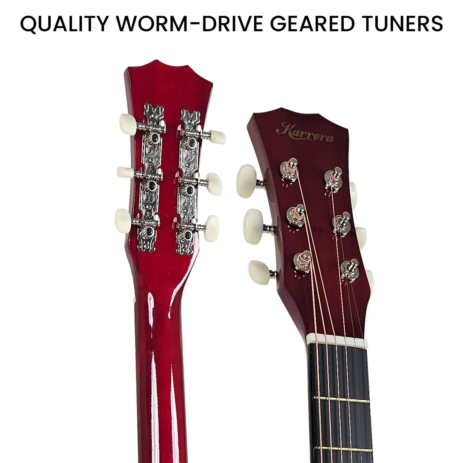 38in Acoustic Guitar Steel Strings Carry Bag Shoulder Strap Sun Burst