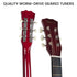 38in Acoustic Guitar Steel Strings Carry Bag Shoulder Strap Sun Burst