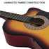 38in Acoustic Guitar Steel Strings Carry Bag Shoulder Strap Sun Burst