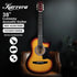38in Acoustic Guitar Steel Strings Carry Bag Shoulder Strap Sun Burst
