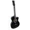 38in Cutaway Acoustic Guitar with Guitar Bag, Black, High-Gloss Finish