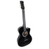 38in Cutaway Acoustic Guitar with Guitar Bag, Black, High-Gloss Finish