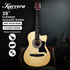 38-Inch Cutaway Acoustic Guitar with Carry Bag, Natural Finish