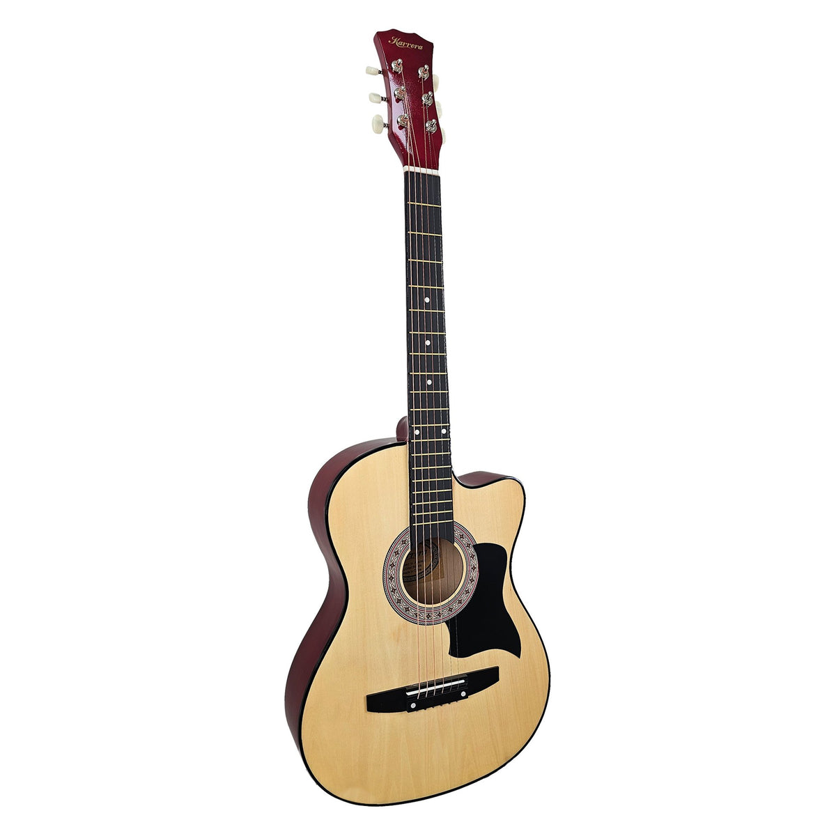 38-Inch Cutaway Acoustic Guitar with Carry Bag, Natural Finish