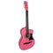 Karrera 38in Cutaway Acoustic Guitar with guitar bag - Pink
