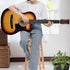 38in Pro Cutaway Acoustic Guitar with Bag Strings - Sun Burst