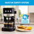 CM-850D Coffee Machine 20 Bar Espresso Maker with Milk Frother and 1.25L Tank