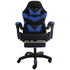 Cueva Reclining High Back Office Gaming Chair Seat Retractable Footrest Office Computer Black & Blue