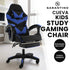 Cueva Reclining High Back Office Gaming Chair Seat Retractable Footrest Office Computer Black & Blue