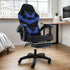 Cueva Reclining High Back Office Gaming Chair Seat Retractable Footrest Office Computer Black & Blue