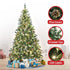 Christabelle 1.2m Pre-Lit LED Artificial Christmas Tree with Snow Tipped Needles Pine Cones Stand