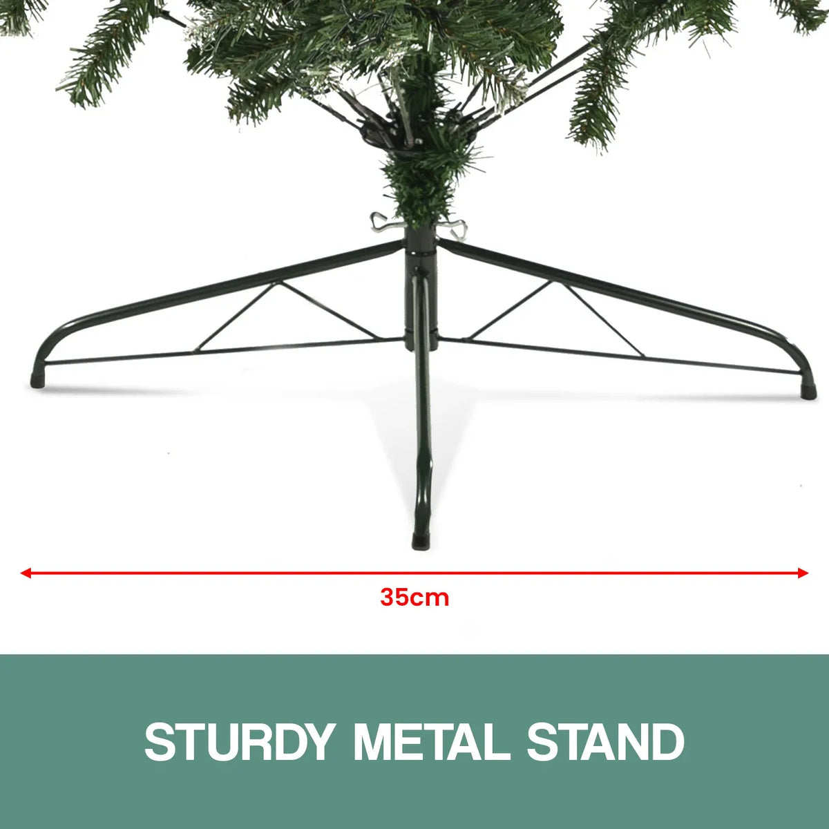 Christabelle 1.5m Pre-Lit LED Artificial Christmas Tree with Snow Tipped Needles Pine Cones Stand