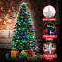 Christabelle 1.5m Pre-Lit Fibre Optic Artificial Christmas Tree with Multicolour Twinkling Star Lights