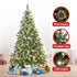 Christabelle 1.8m 6ft Pre-Lit LED Christmas Tree Snow Tipped with Pine Cones