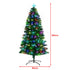 Christabelle 1.8m Pre-Lit Fibre Optic Artificial Christmas Tree with Multicolour Twinkling Star Lights