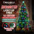 Christabelle 2.1m Pre-Lit Fibre Optic Artificial Christmas Tree with Multicolour Twinkling Star Lights