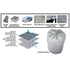 Heavy Duty Caravan Cover 14-16ft, UV Treated Waterproof Fabric Cover