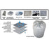 Heavy Duty Caravan Cover 18-20ft, UV Treated Waterproof Fabric Cover