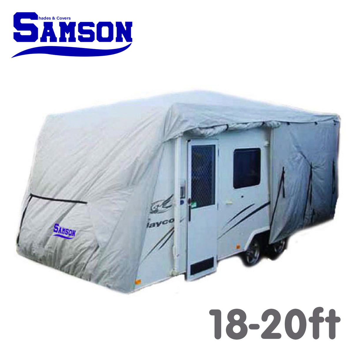 Heavy Duty Caravan Cover 18-20ft, UV Treated Waterproof Fabric Cover