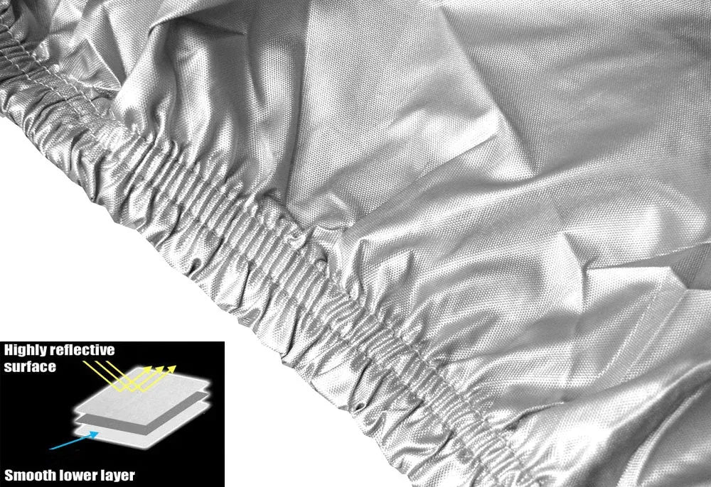 Caravan Cover 14-17ft Waterproof UV Protection Side Zip Campervan 533cm