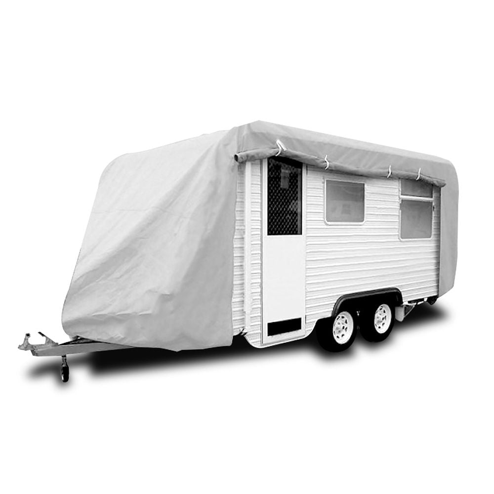 Caravan Cover With Side Zip Campervan 18ft to 20ft, UV-Treated, Dual Zip