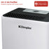 Dimplex Portable 12L Dehumidifier with Air Purifier in Black and White
