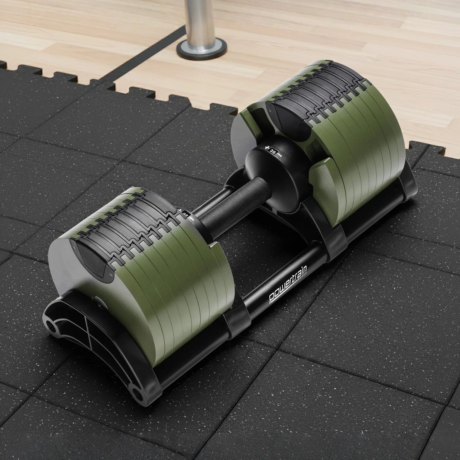 Eon Dial-Up 36KG Adjustable Dumbbell - Green