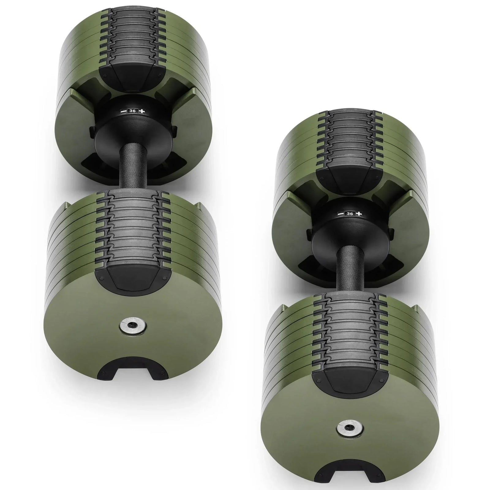 Eon Dial-Up 72KG Adjustable Dumbbells Pair - Green