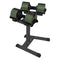 Eon Dial-Up 72KG Adjustable Dumbbells Pair with Stand  - Green