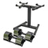Eon Dial-Up 72KG Adjustable Dumbbells Pair with Stand  - Green