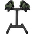 Eon Dial-Up 72KG Adjustable Dumbbells Pair with Stand  - Green