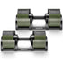 Eon Dial-Up 72KG Adjustable Dumbbells Pair with Stand  - Green