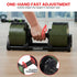 Eon Dial-Up 72KG Adjustable Dumbbells Pair with Stand  - Green