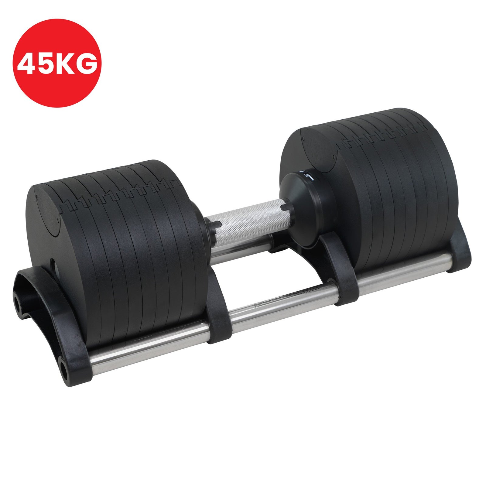 Eon 45kg Adjustable Dumbbell Home Gym 9 Strength Training Safety Lock System For Building & Fitness Workouts