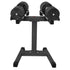 Eon 2 X 45kg Adjustable Dumbbells W/ Stand Heavy-duty Storage Rack Home Gym 9 Strength Training Equipment