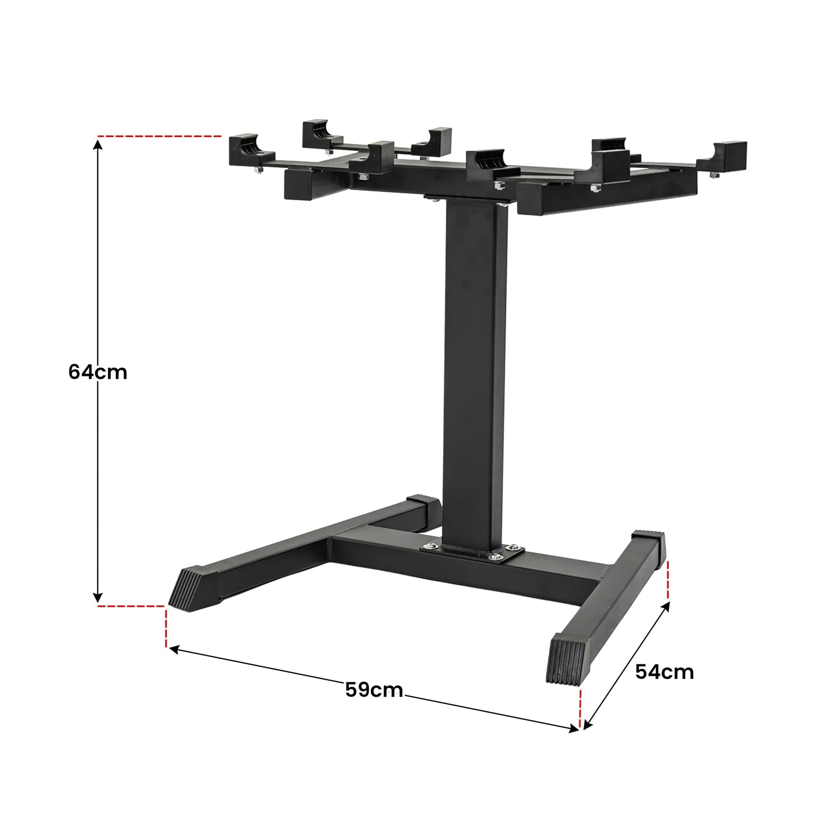 Eon 2 X 45kg Adjustable Dumbbells W/ Stand Heavy-duty Storage Rack Home Gym 9 Strength Training Equipment