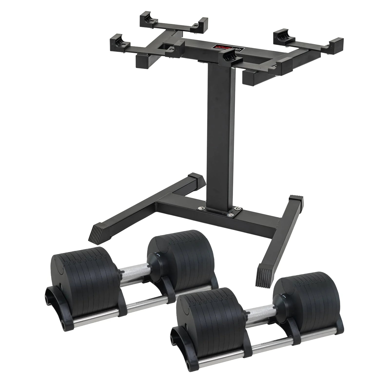 Eon 2 X 45kg Adjustable Dumbbells W/ Stand Heavy-duty Storage Rack Home Gym 9 Strength Training Equipment