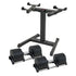 Eon 2 X 45kg Adjustable Dumbbells W/ Stand Heavy-duty Storage Rack Home Gym 9 Strength Training Equipment