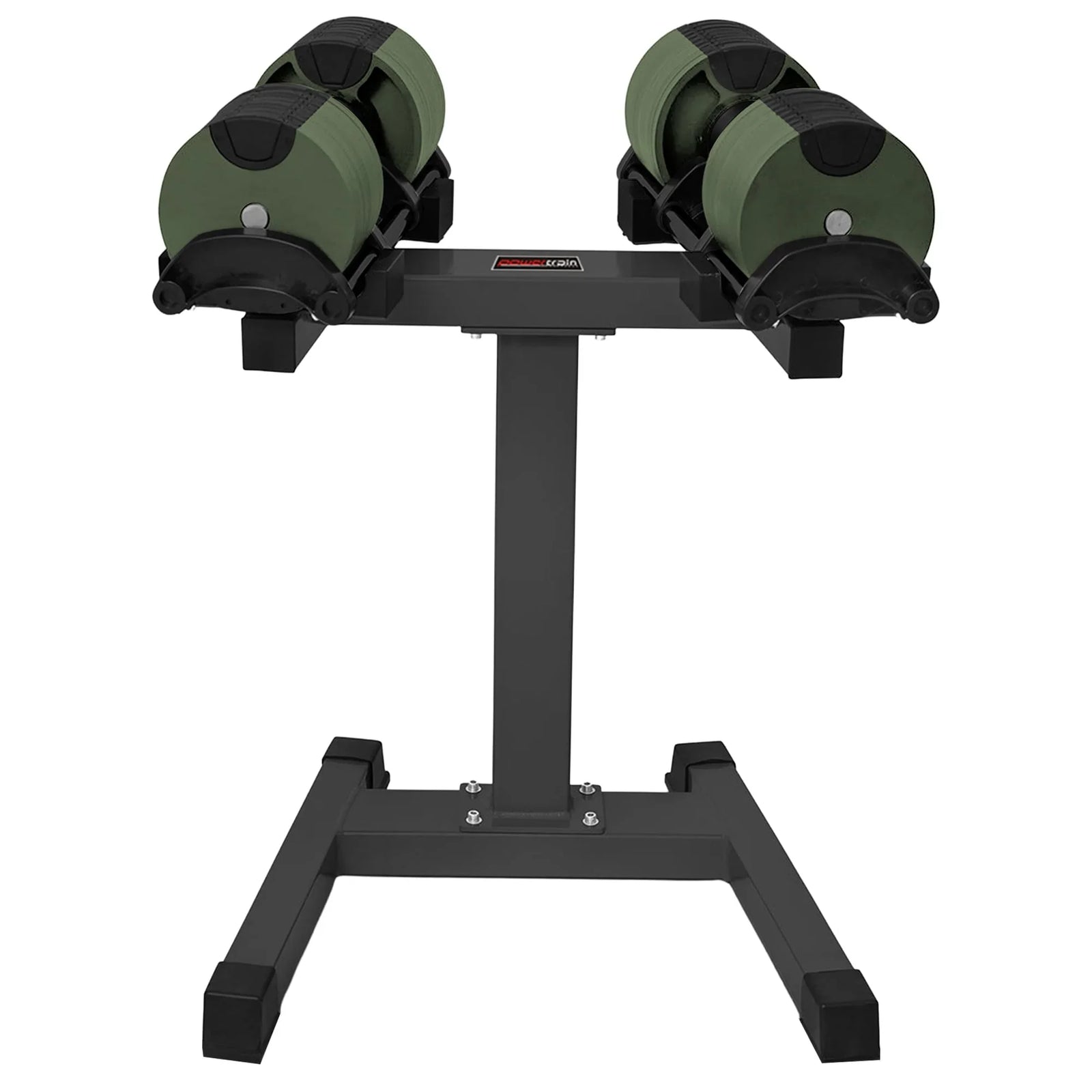 Eon Dial-Up 90KG Adjustable Dumbbells Pair with Stand  - Green