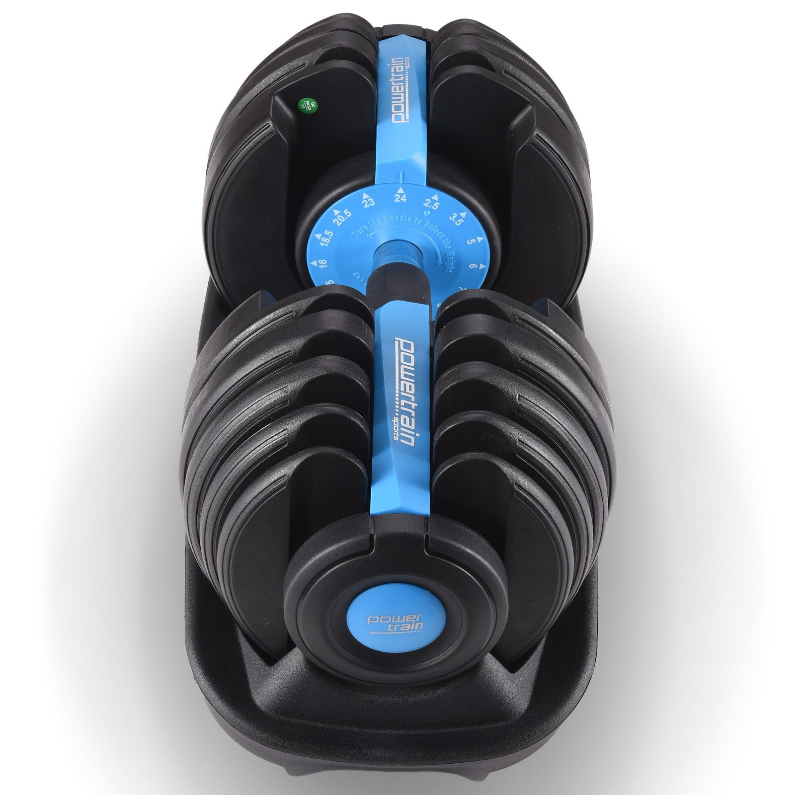 24KG Adjustable Home Gym Dumbbell - Blue