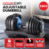24KG Adjustable Home Gym Dumbbell - Blue