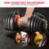 Powertrain 24KG  Adjustable Home Gym Dumbbell - Gold