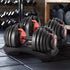 48kg Adjustable Dumbbells 15-in-1 Home Gym Weights – Red